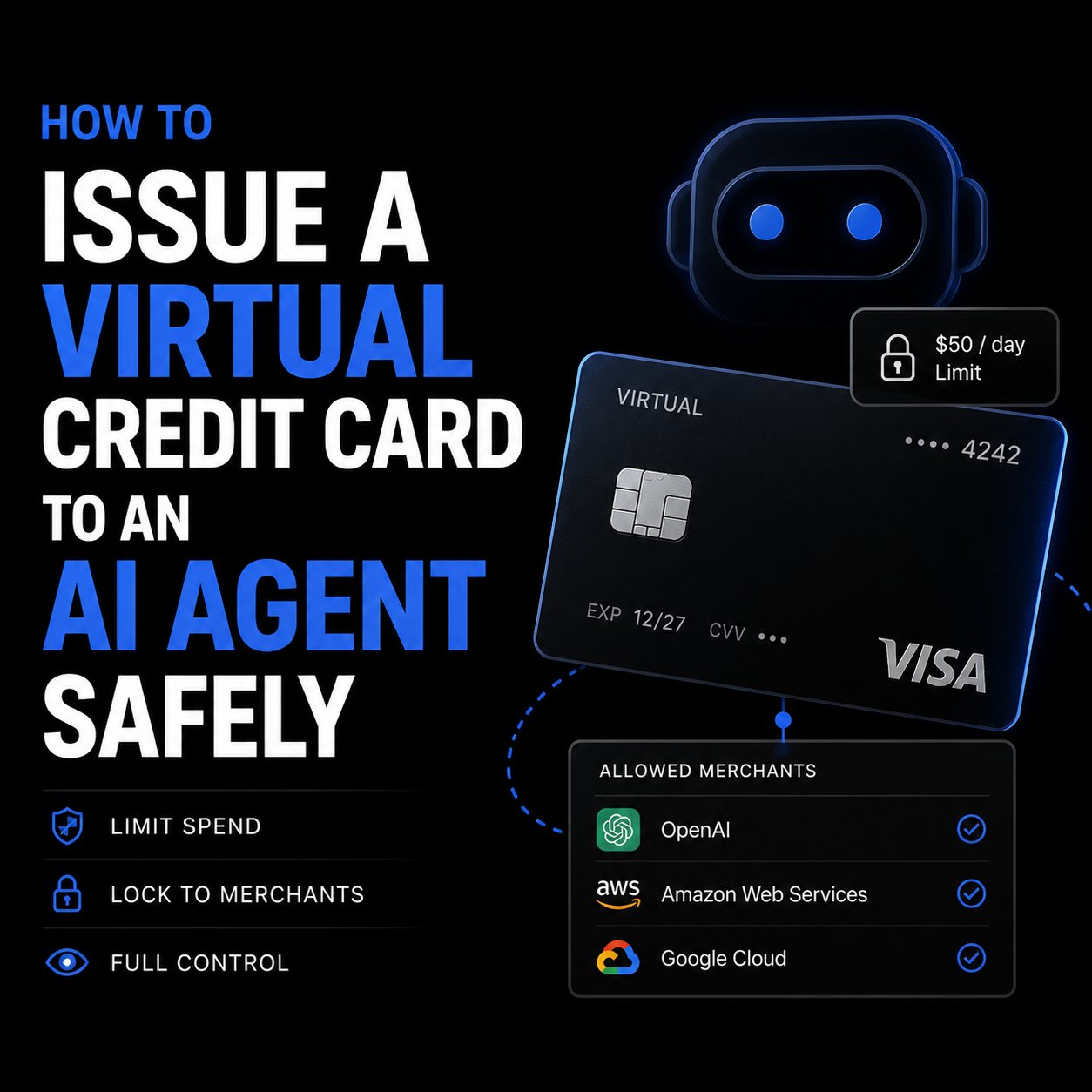 How to Issue a Virtual Credit Card to an AI Agent Safely