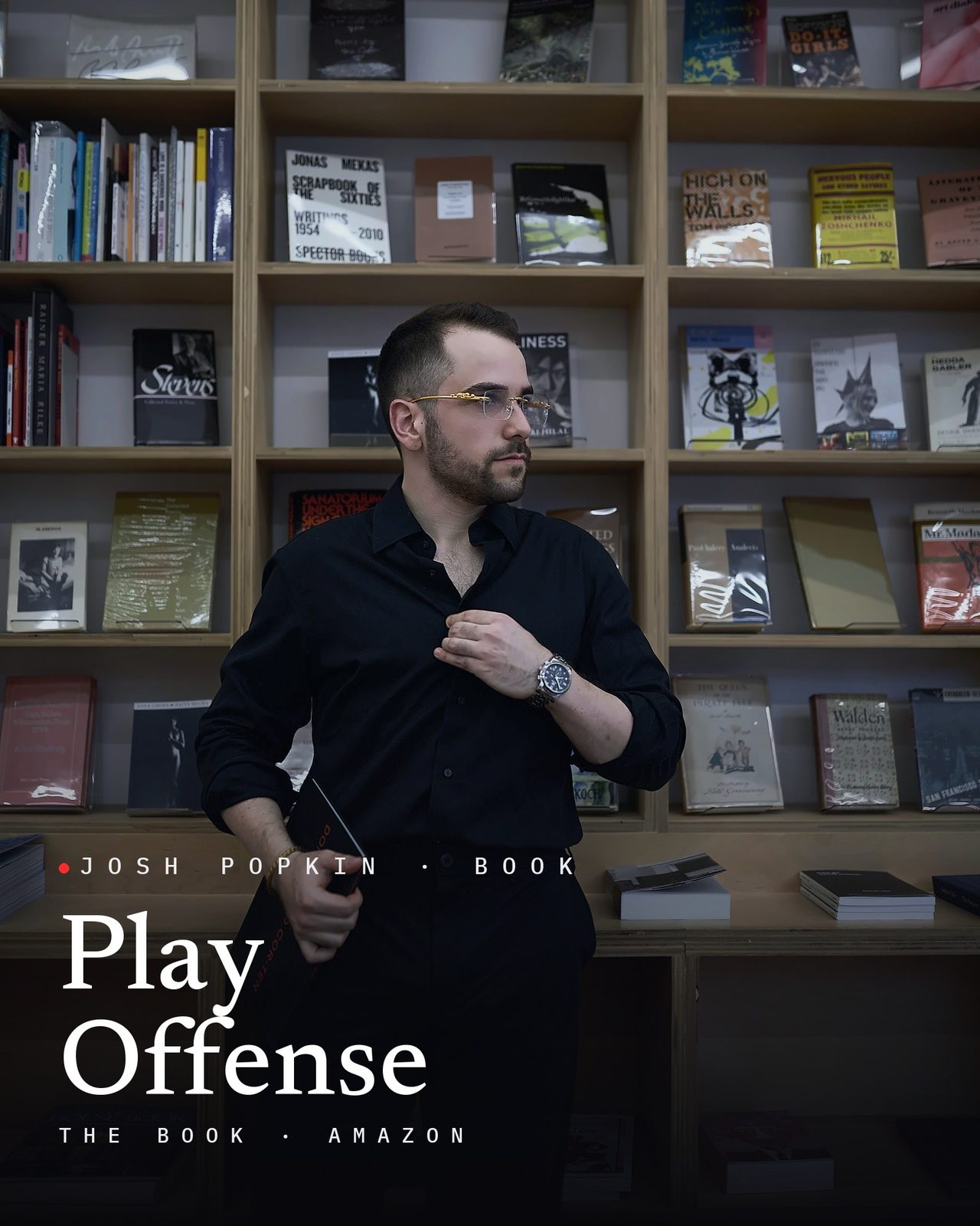 Josh Popkin, with the title Play Offense