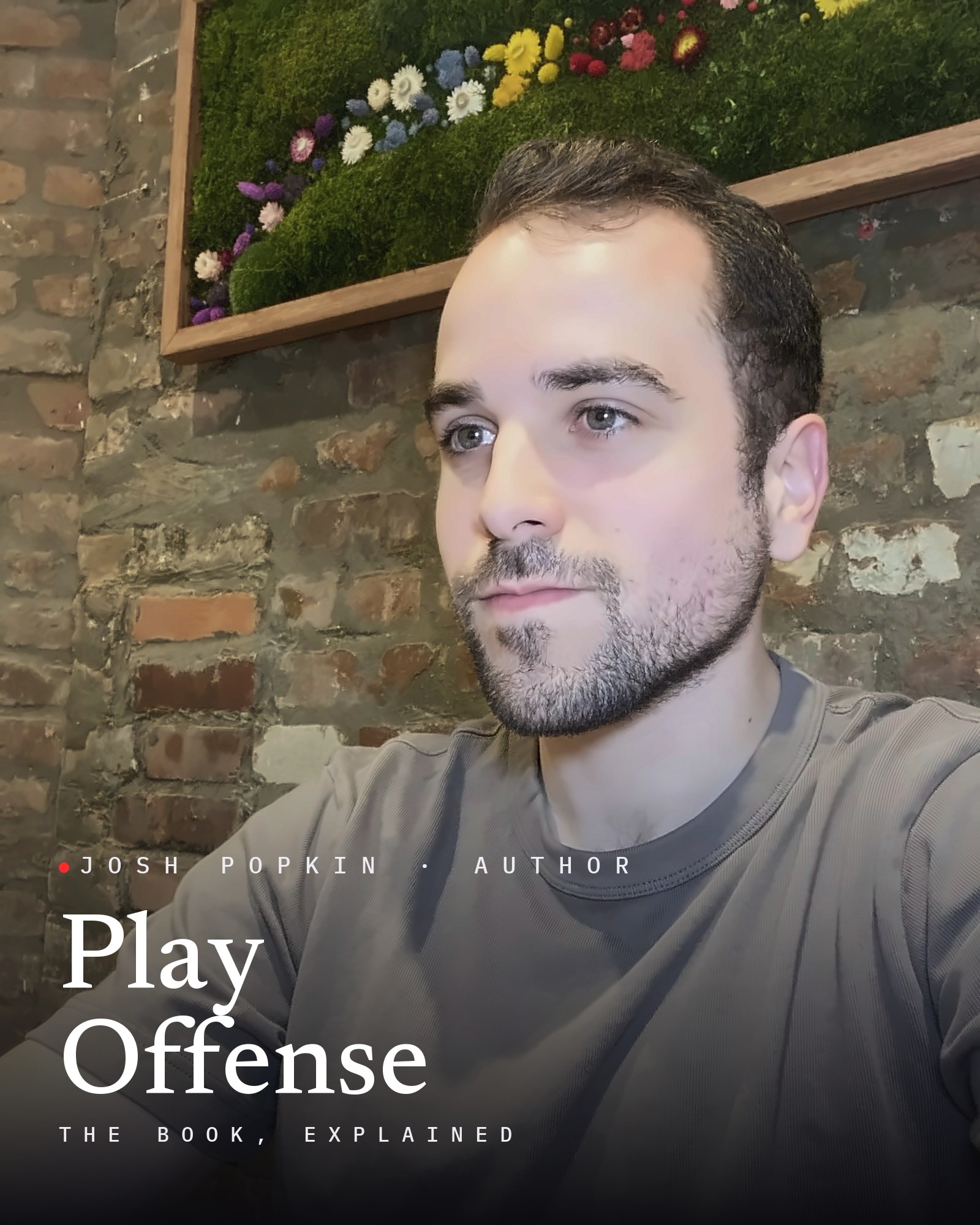 Josh Popkin, with the title Play Offense
